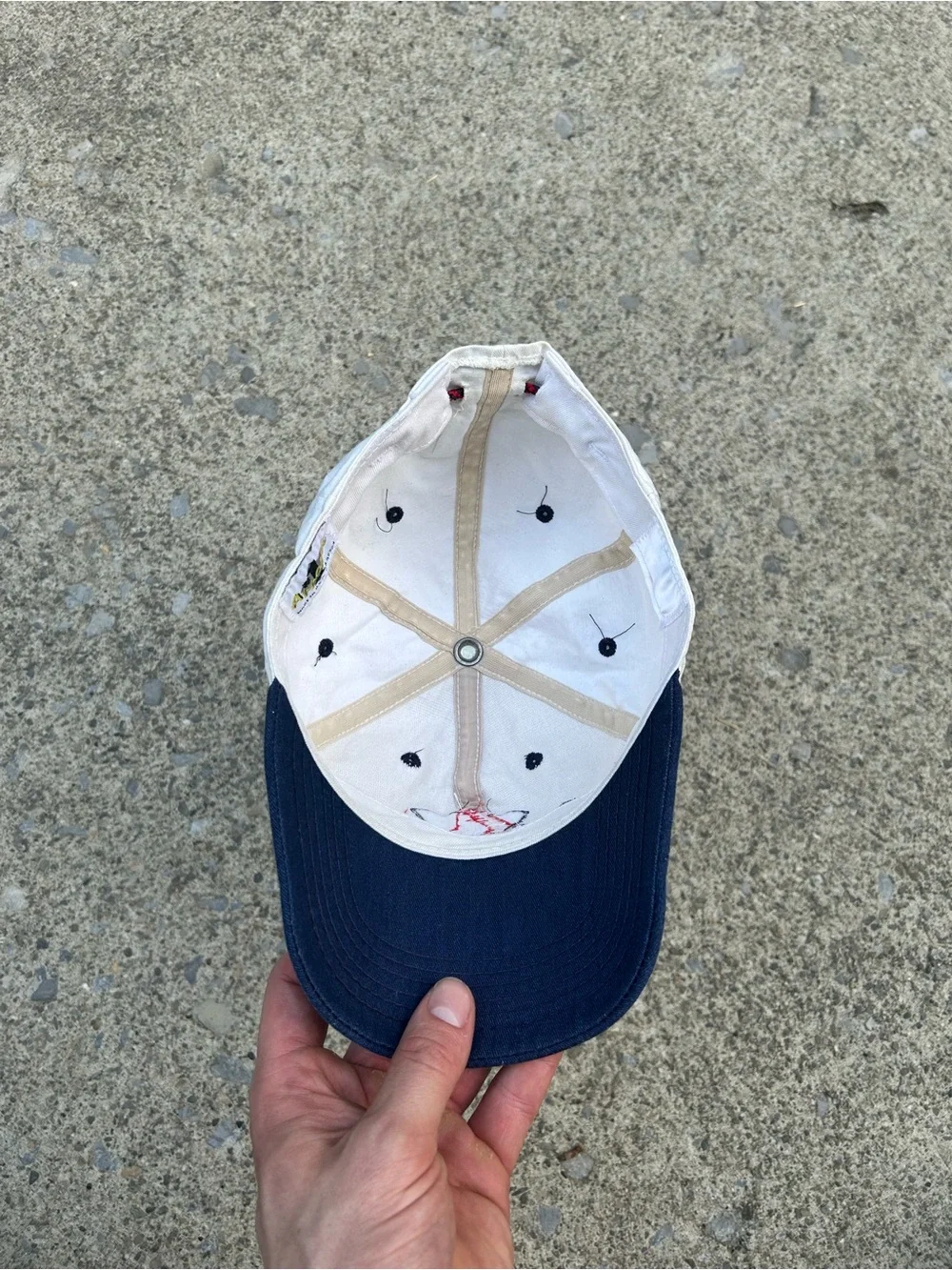 Vintage 90’s Boston Red Sox Two-Tone Navy & White Baseball Cap